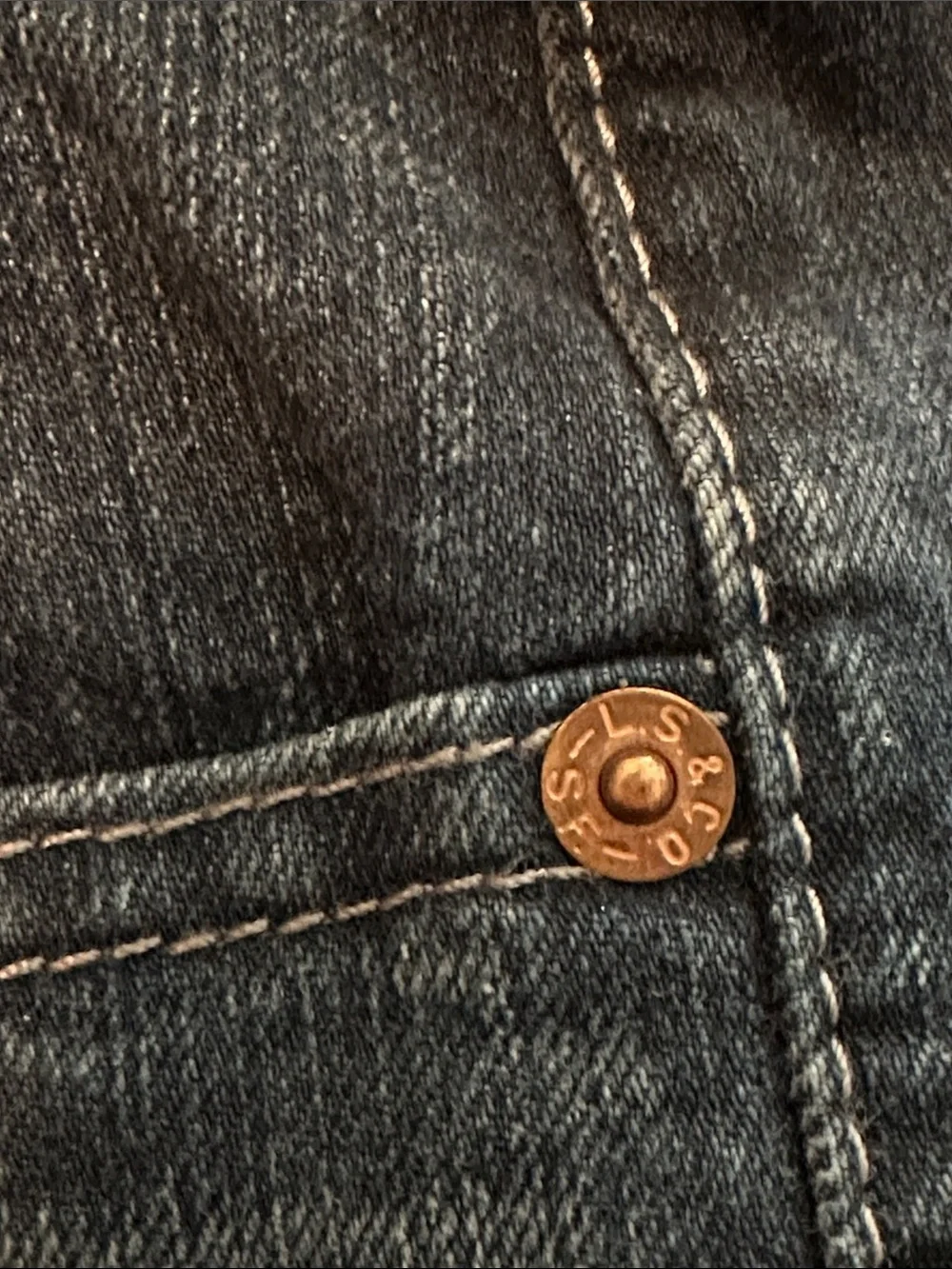 Men’s Authentic Levi’s 505 32 x 32 Dark Wash Jeans NWT - Picture 7 of 7
